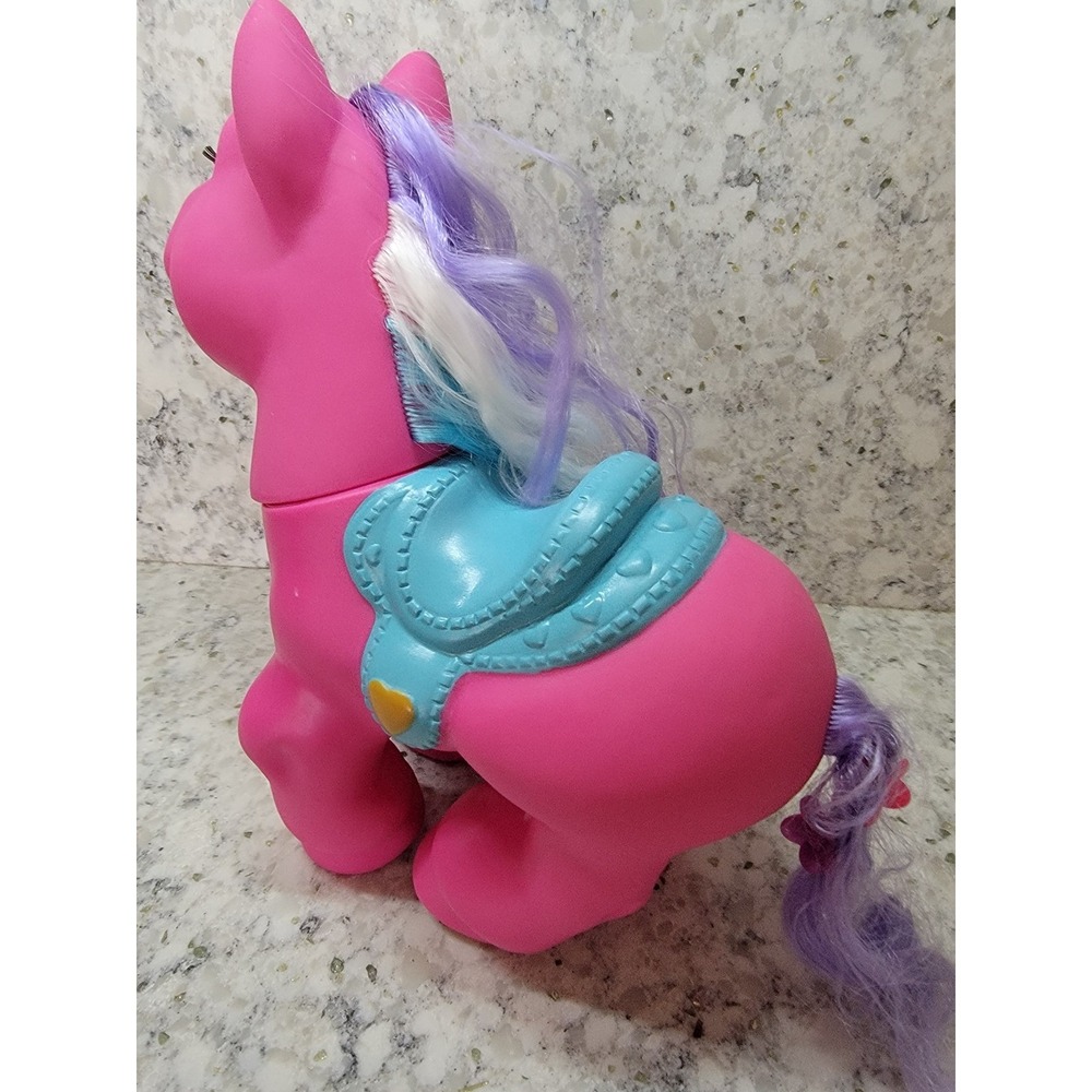 Hasbro My Little Pony G3 Y2K Pink Pony Figure Blue Saddle Heart Cutie Mark - Picture 5 of 12